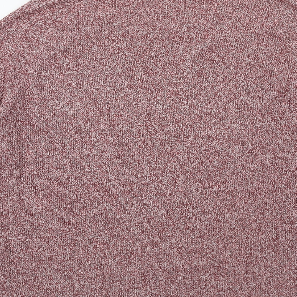 Red Herring Mens Red Knit Pullover Jumper Size M