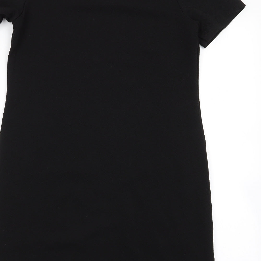 Preworn Womens Black A-Line Size 8
