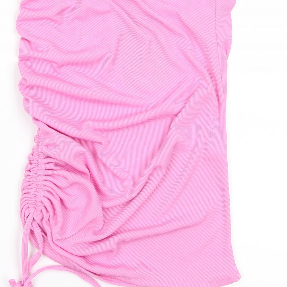 PLT Womens Pink Mini Skirt Size 6 - Stretch waistband