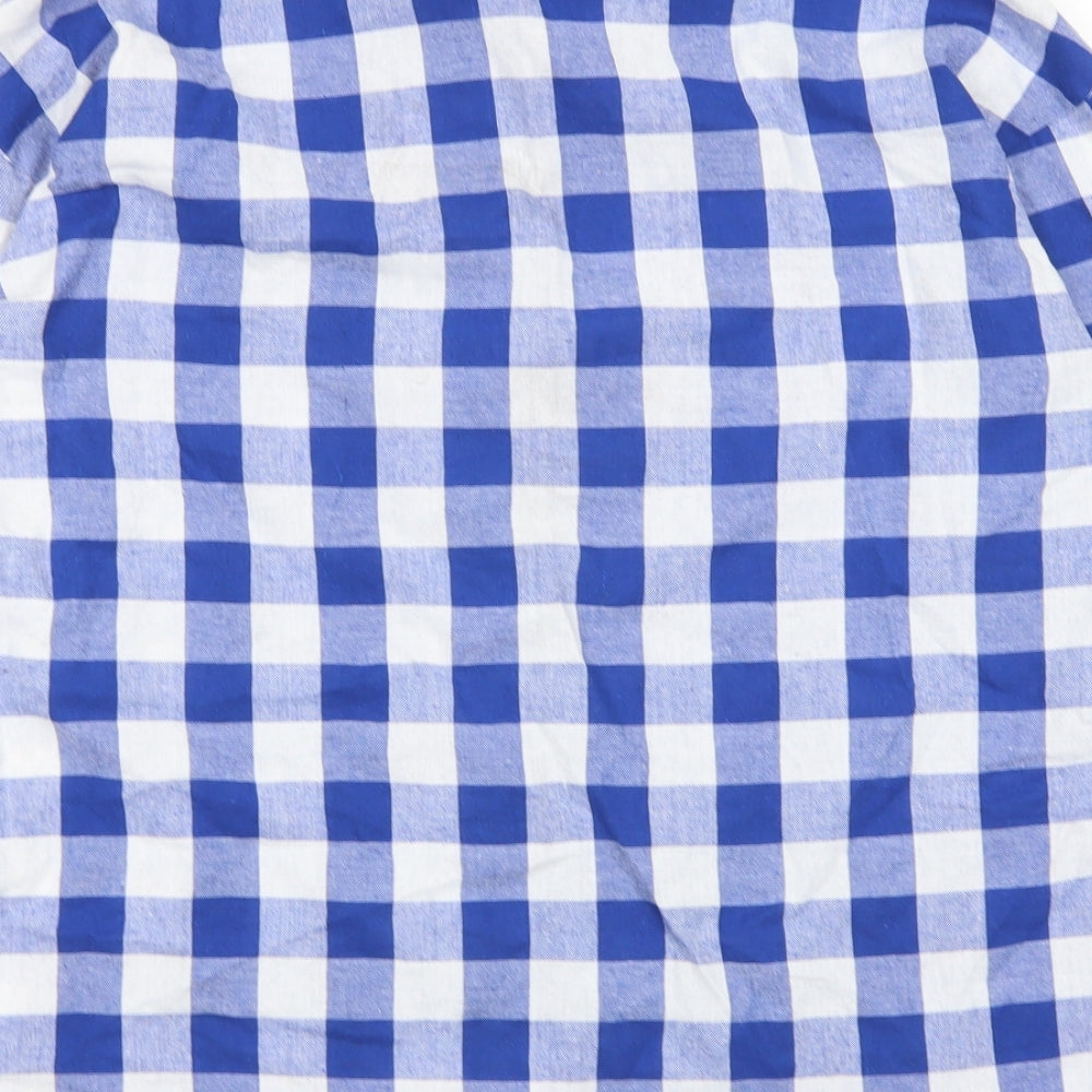 Zaful Womens Multicoloured Check Basic Button-Up Size 10