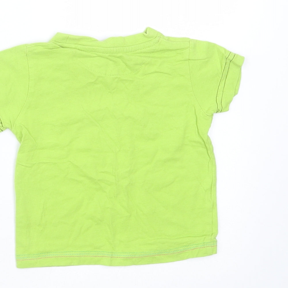 Minoti Baby Green Basic T-Shirt Size 12-18 Months - daddy rocks