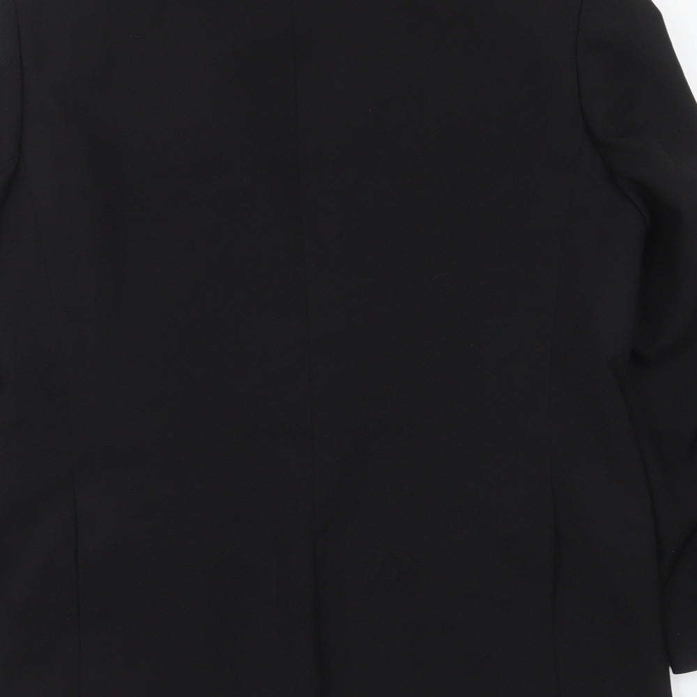 GREENWOODS Mens Black Jacket Suit Jacket Size 38