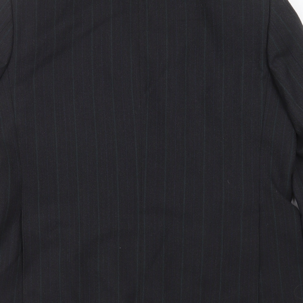 Preworn Mens Grey Herringbone Jacket Suit Jacket Size 44