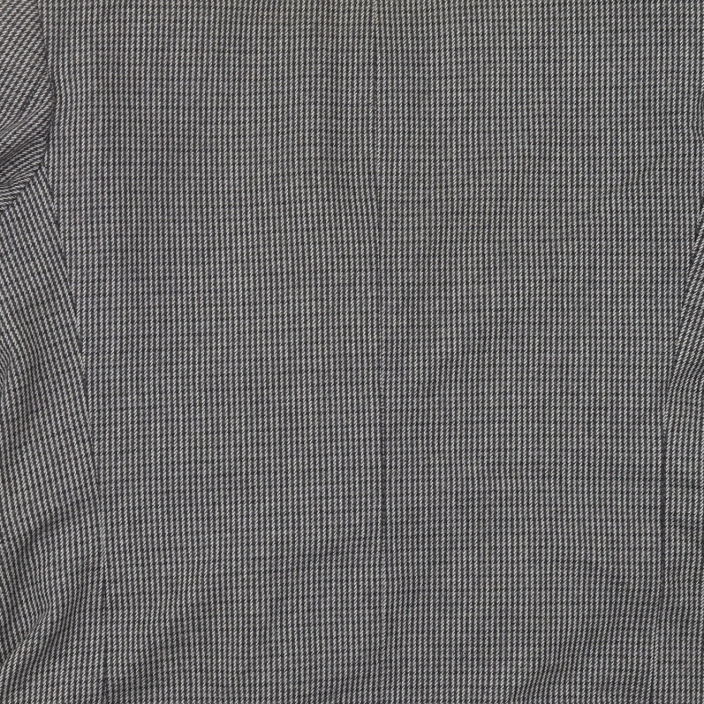 C&A Mens Grey Striped Jacket Suit Jacket Size 44