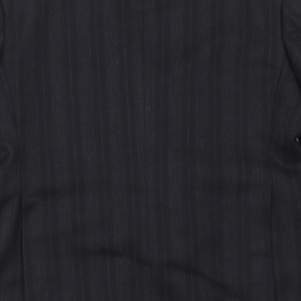 Preworn Mens Grey Striped Jacket Suit Jacket Size 42