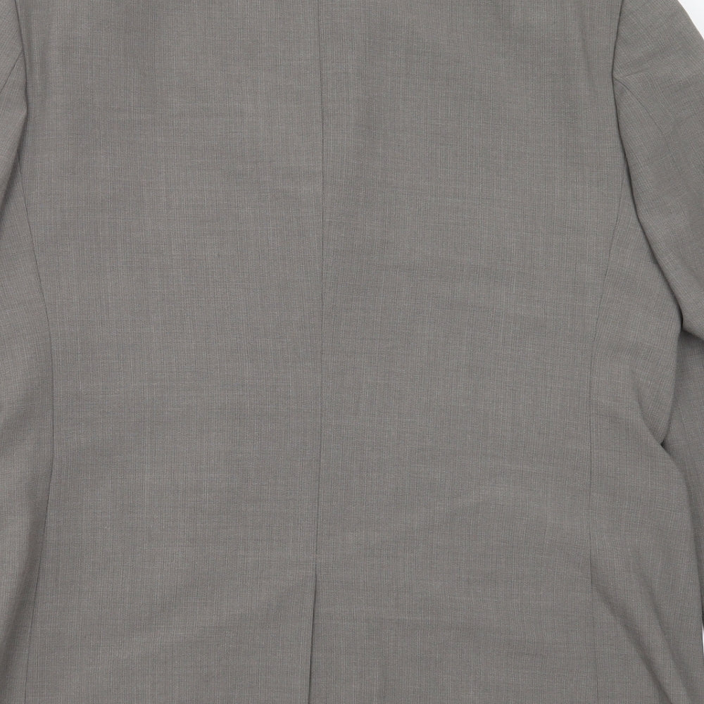 Karl Jackson Mens Grey Striped Jacket Suit Jacket Size 42