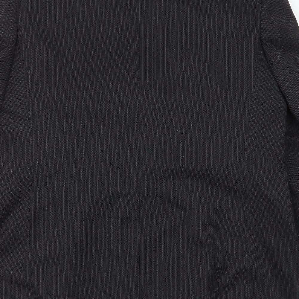 F&F Mens Black Striped Jacket Suit Jacket Size 44