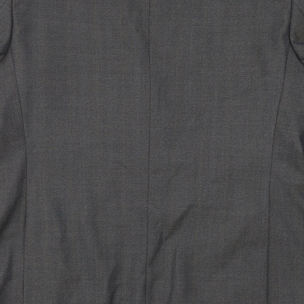 Wellington Mens Grey Striped Jacket Suit Jacket Size 44