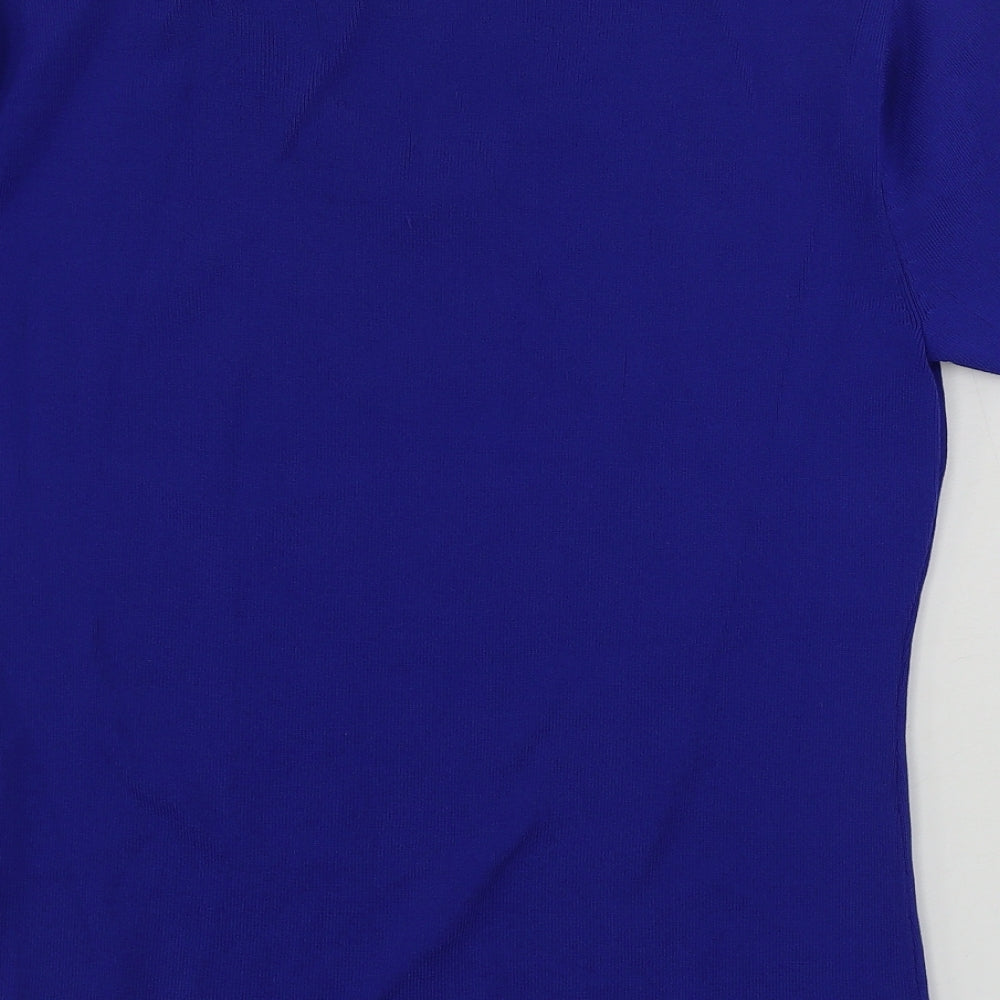 Just Elegance Womens Blue Pullover Jumper Size S