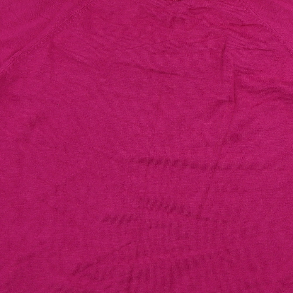 Marks & Spencer Womens Pink Pullover Jumper Size 14