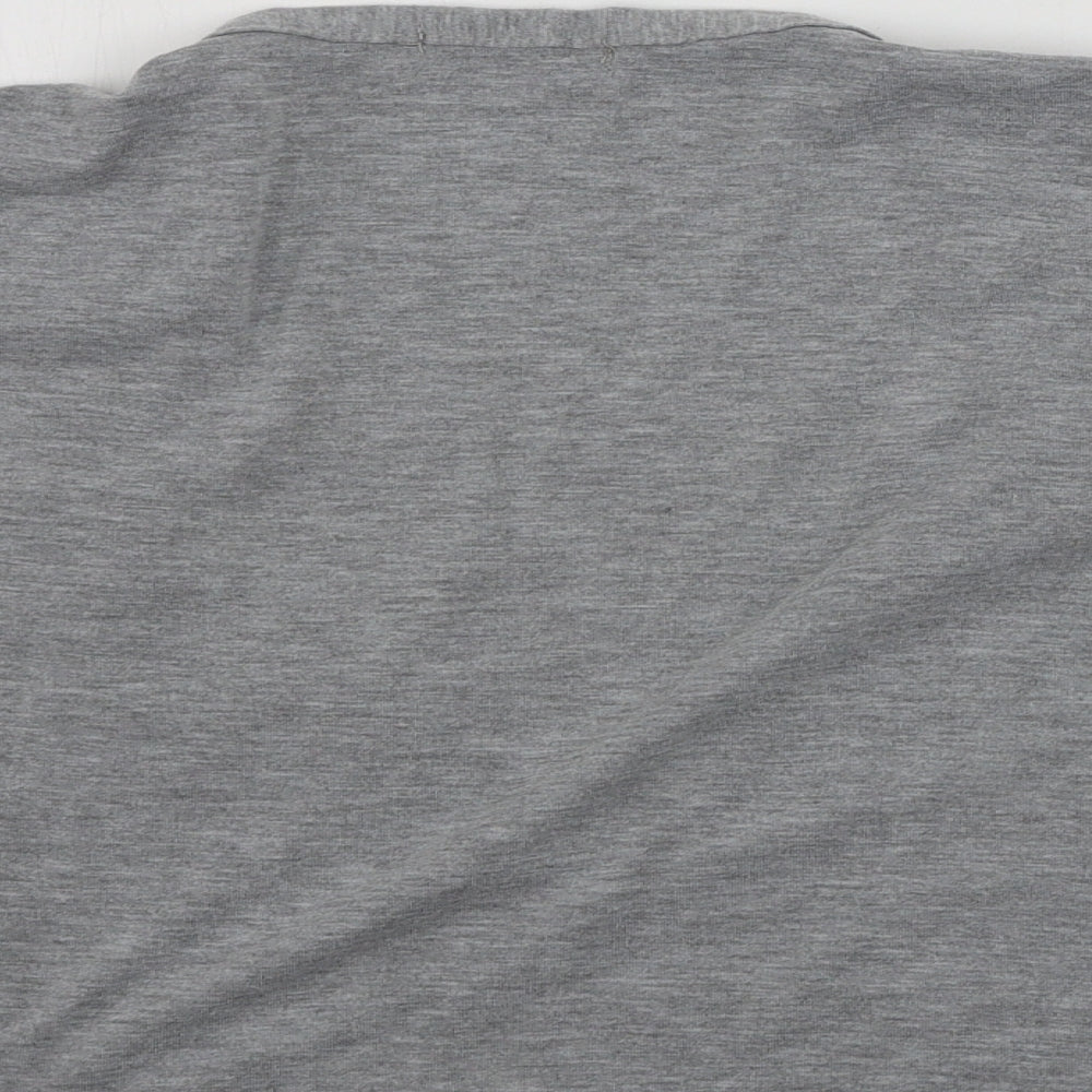 PRETTYLITTLETHING Womens Grey Basic T-Shirt Size 12