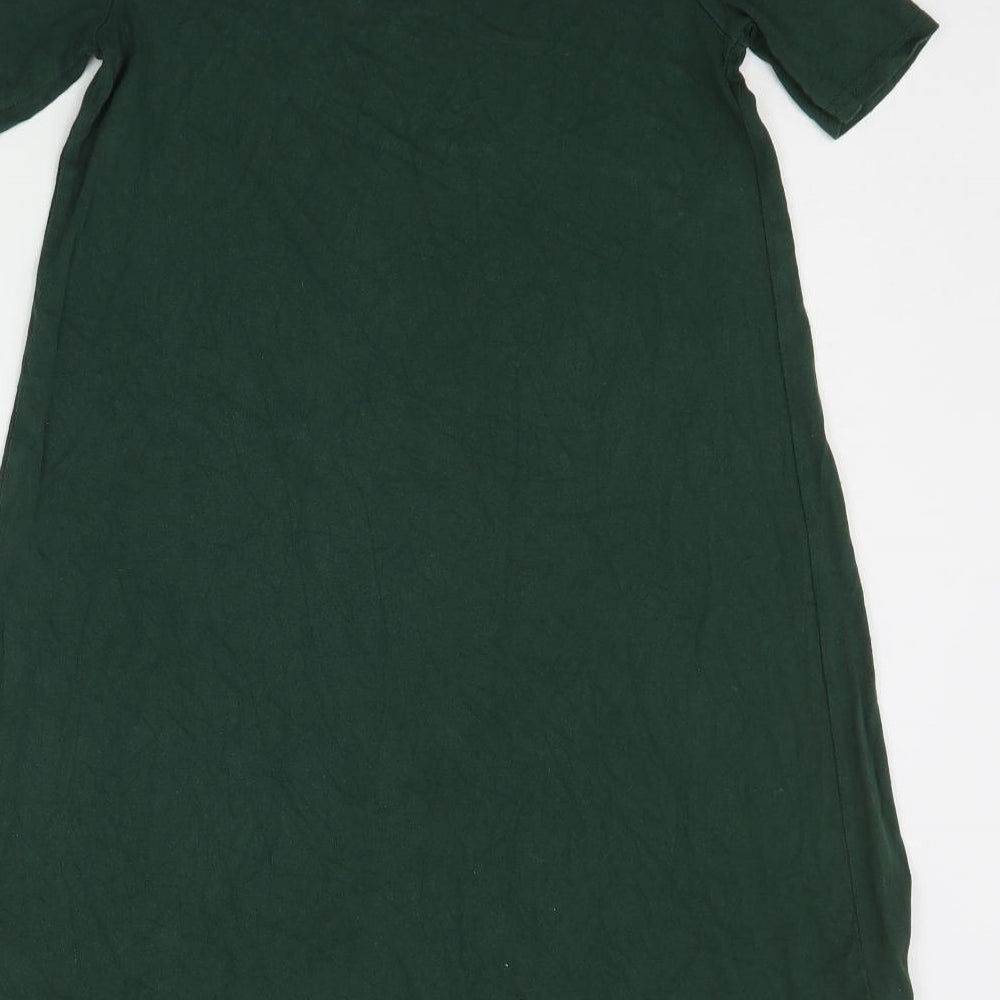 Topshop Womens Green Basic T-Shirt Size 6