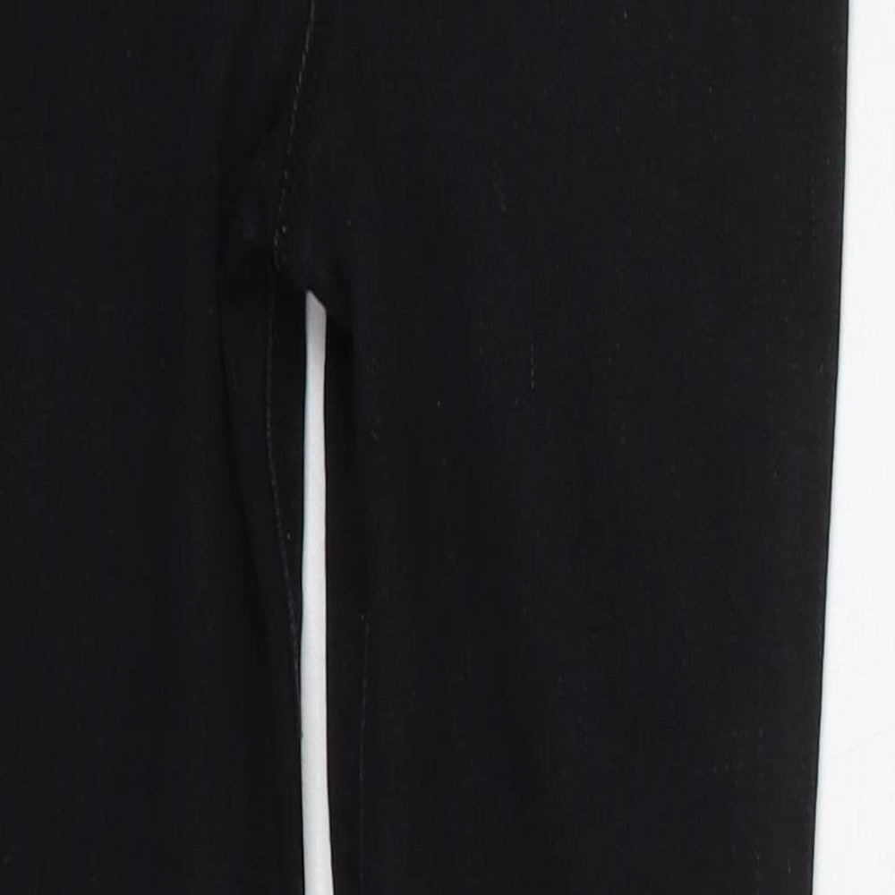 Matalan Girls Black Skinny Jeans Size 9 Years - DISTRESSED