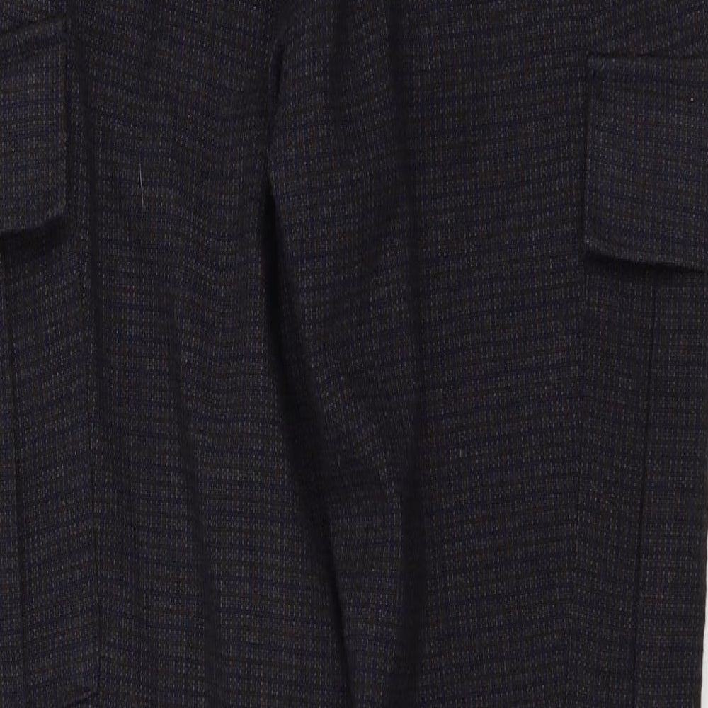 ASOS Womens Blue Check Trousers Size 32 L32 in