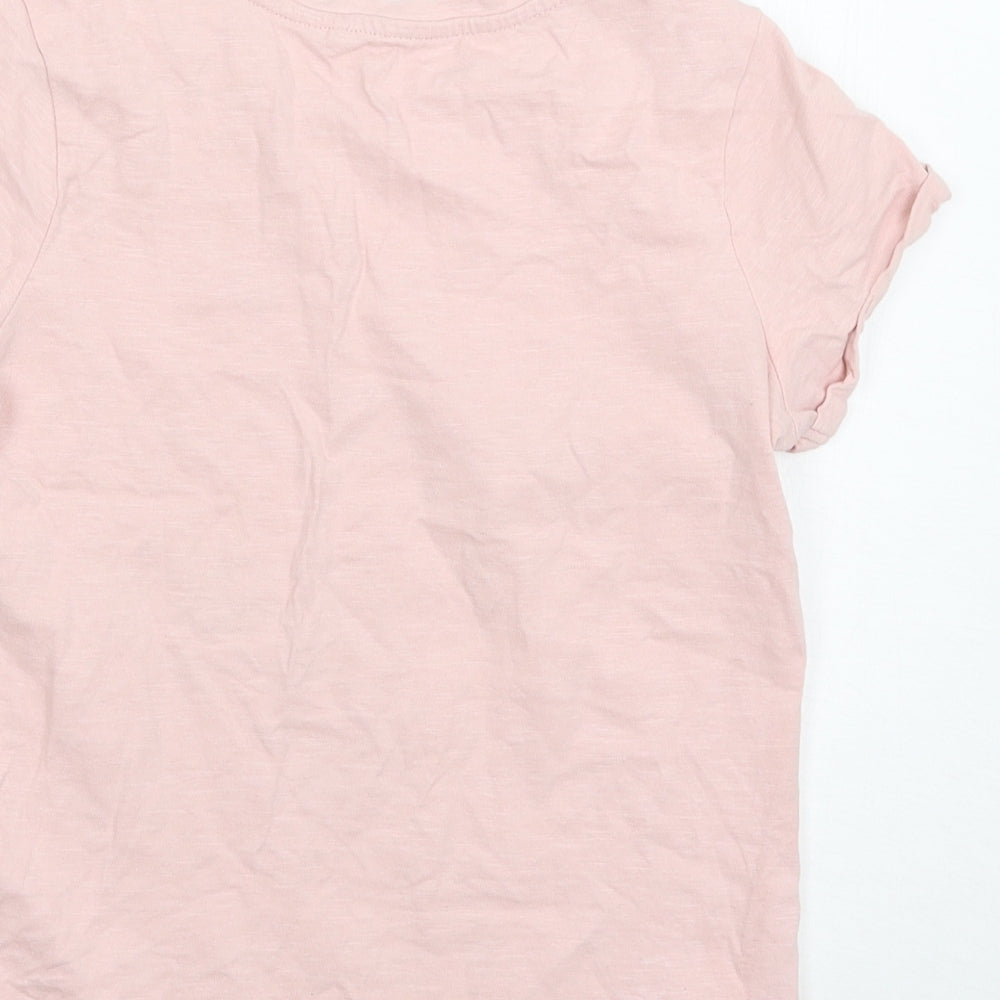 NEXT Girls Pink Basic T-Shirt Size 9 Years