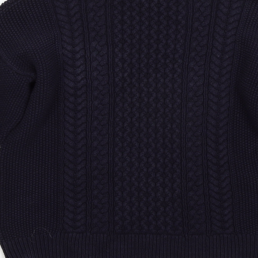 Mango Womens Blue Pullover Jumper Size S
