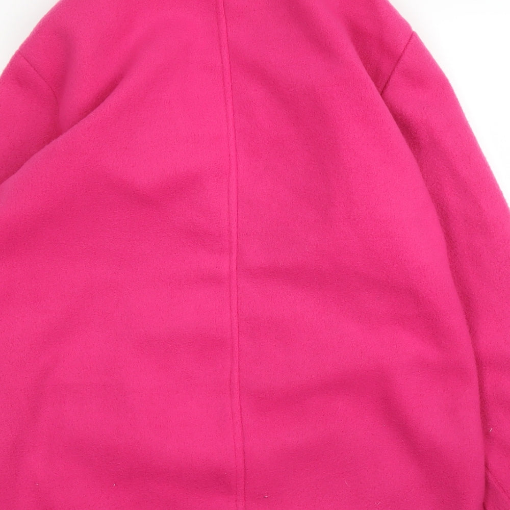 Jess Womens Pink Fleece Full Zip Jumper Size S