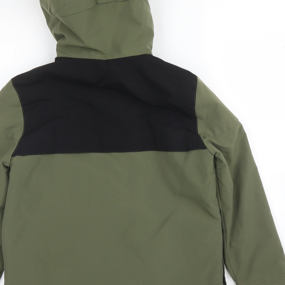 Zara Womens Green Parka Coat Size 8