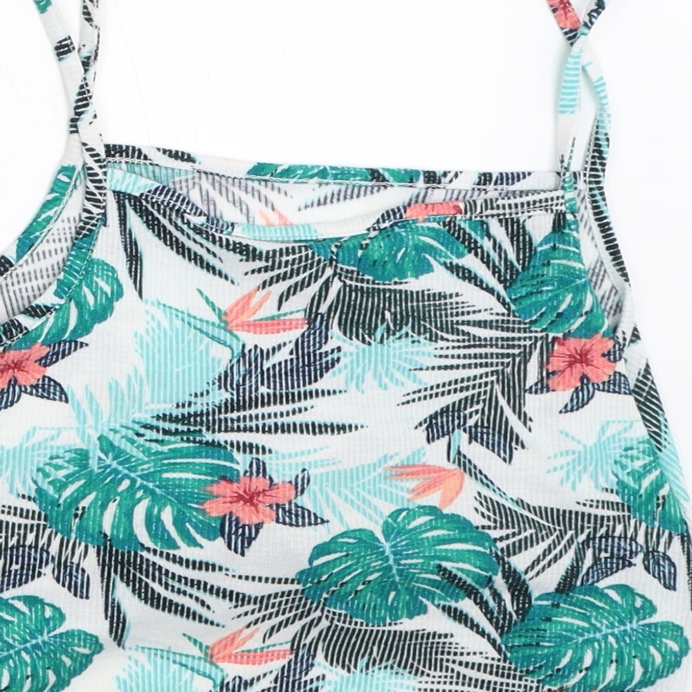Primark Womens Green Cropped Tank Size 10