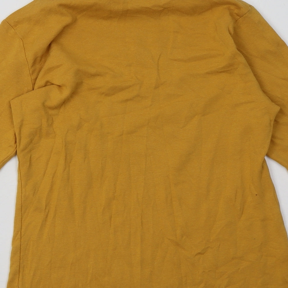 Peacocks Womens Yellow Pullover Sweatshirt Size 12