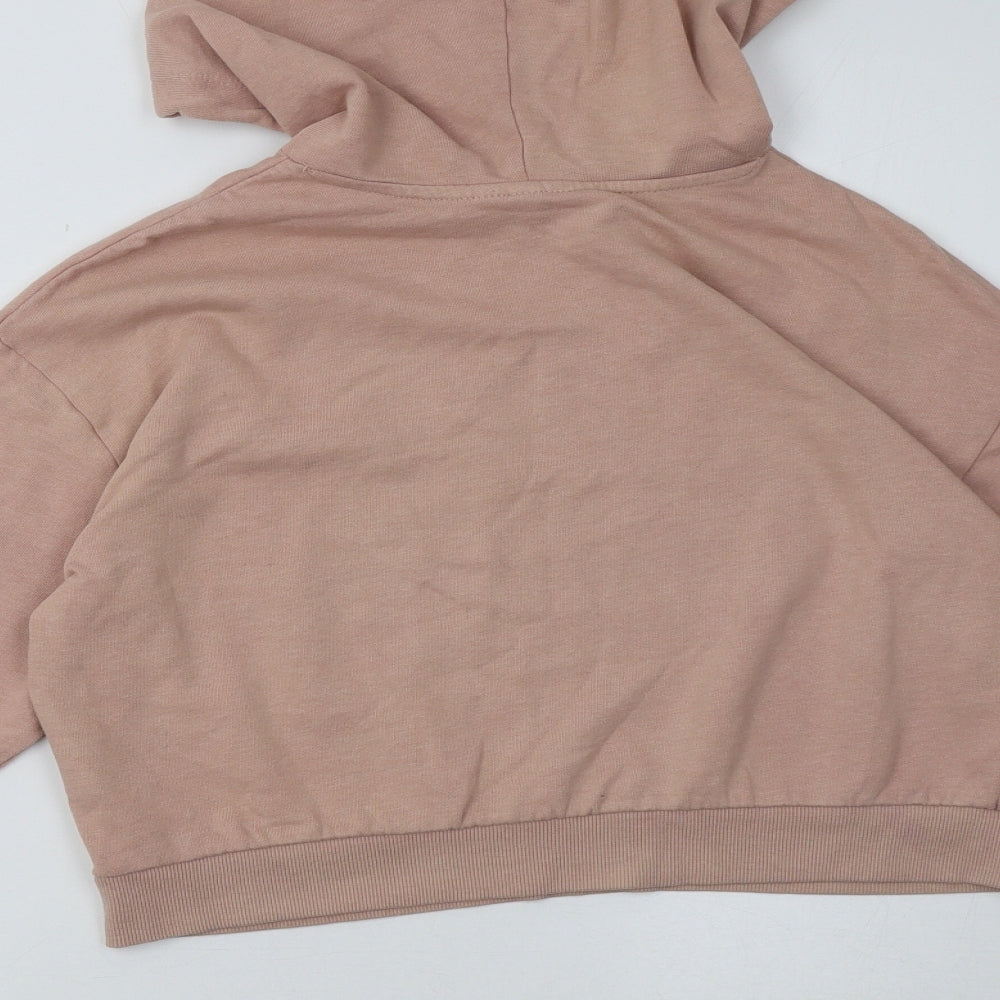 H&M Womens Pink Pullover Hoodie Size S