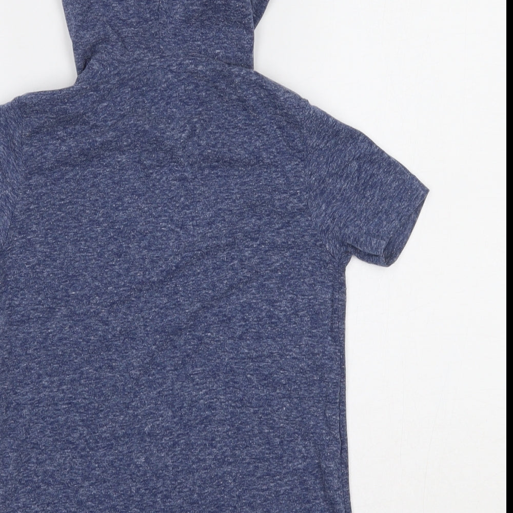 Marks & Spencer Boys Blue Basic T-Shirt Size 7-8 Years