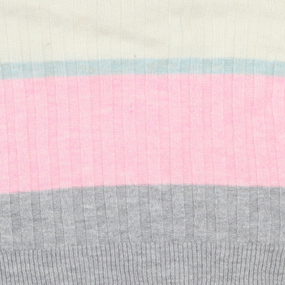 Papaya Womens Multicoloured Striped Pullover Jumper Size S