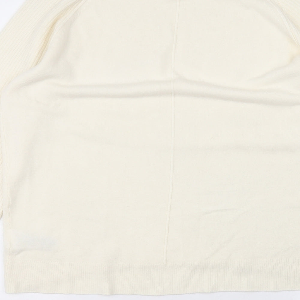 NEXT Womens White Pullover Jumper Size S