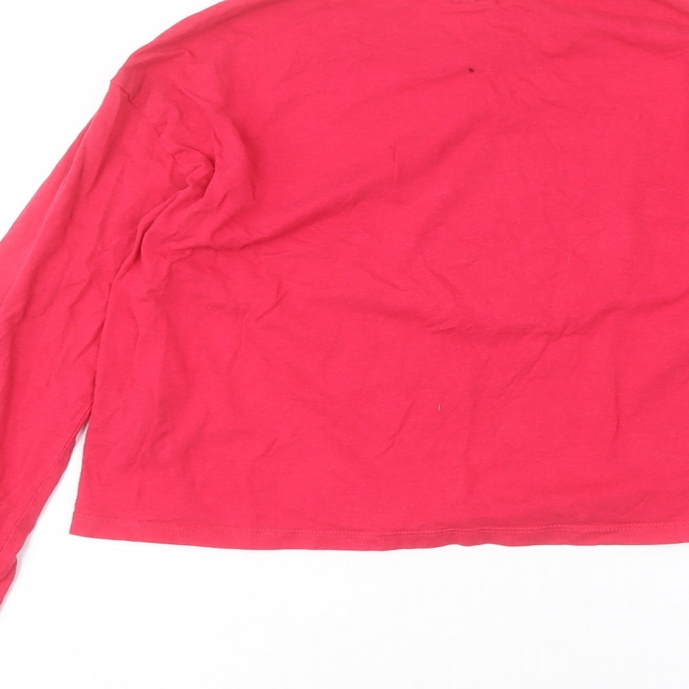 H&M Womens Pink Basic T-Shirt Size S