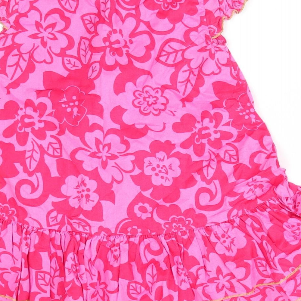 Indigo Girls Pink Floral A-Line Size 18-24 Months - Frilled hem