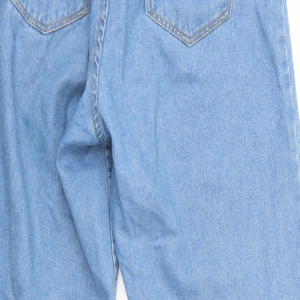 Wednesday's Girl Womens Blue Boyfriend Jeans Size 28 in L25 in - Cropped