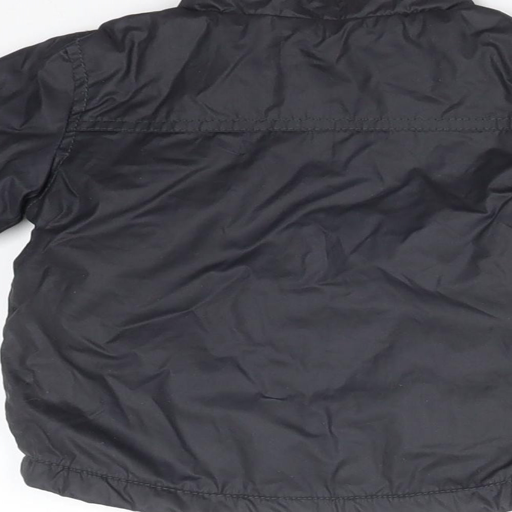 George Baby Black Overcoat Coat Size 3-6 Months