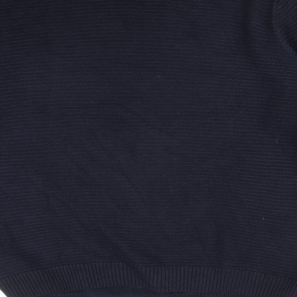 Marks & Spencer Mens Blue Striped Pullover Sweatshirt Size L