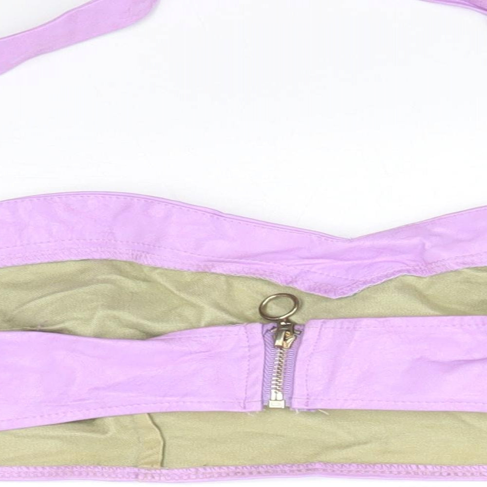 Preworn Womens Purple Basic T-Shirt Size L