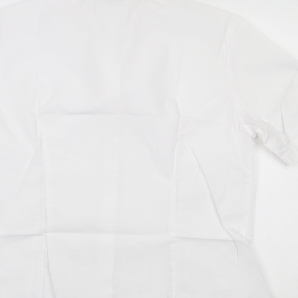 Disley Womens White Basic Button-Up Size 14