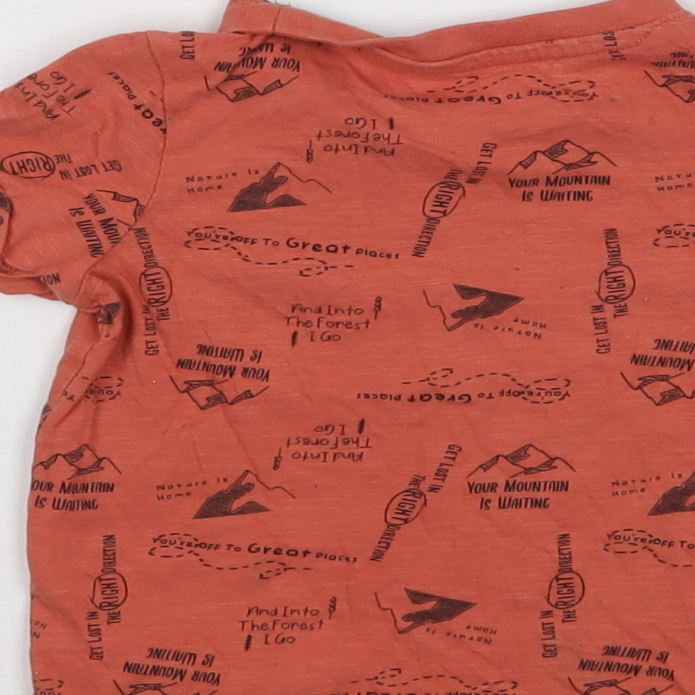 Nutmeg Baby Orange Basic T-Shirt Size 12-18 Months