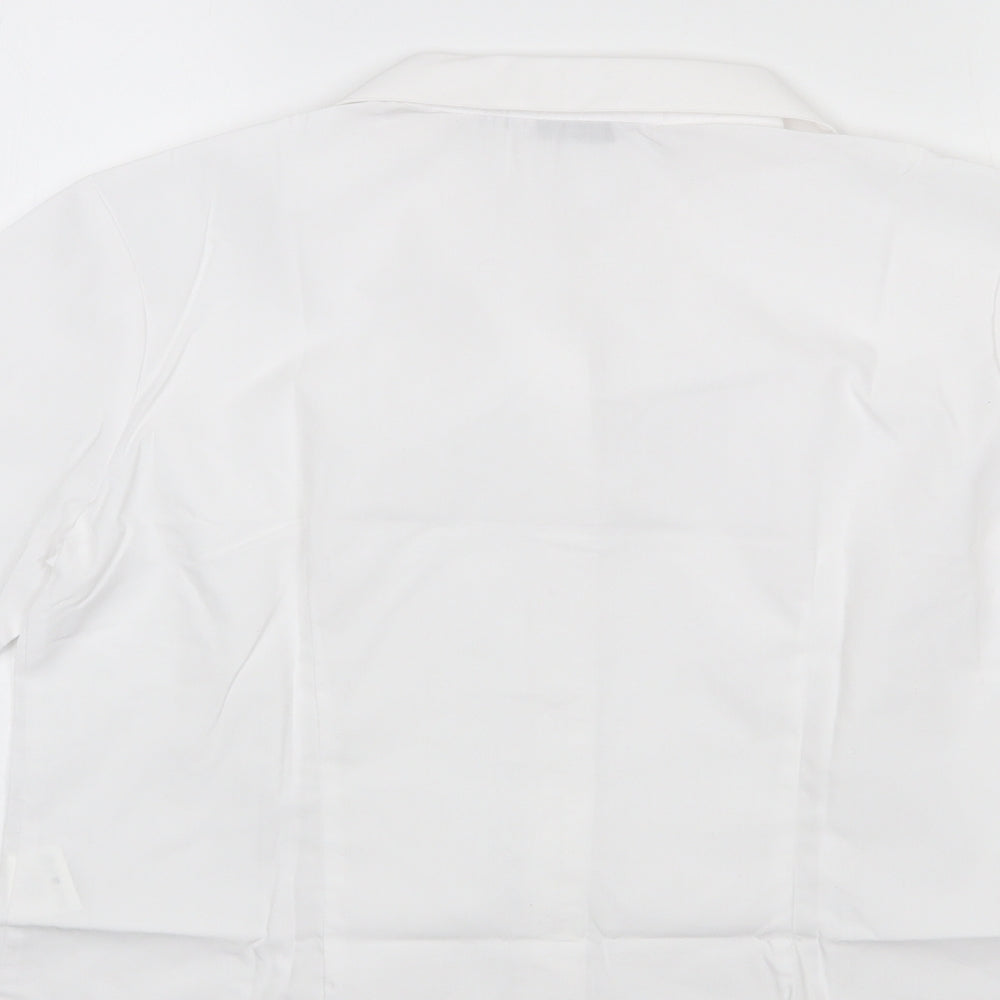 Disley Womens White Basic Button-Up Size 12