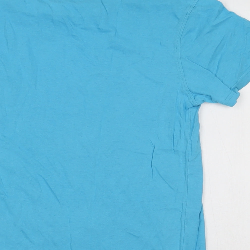 Motogear Womens Blue Basic T-Shirt Size S