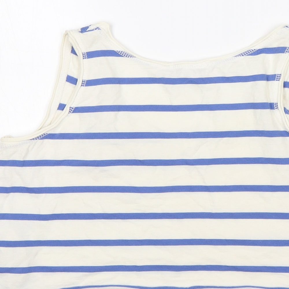 New Look Womens Multicoloured Striped Cropped Tank Size 6