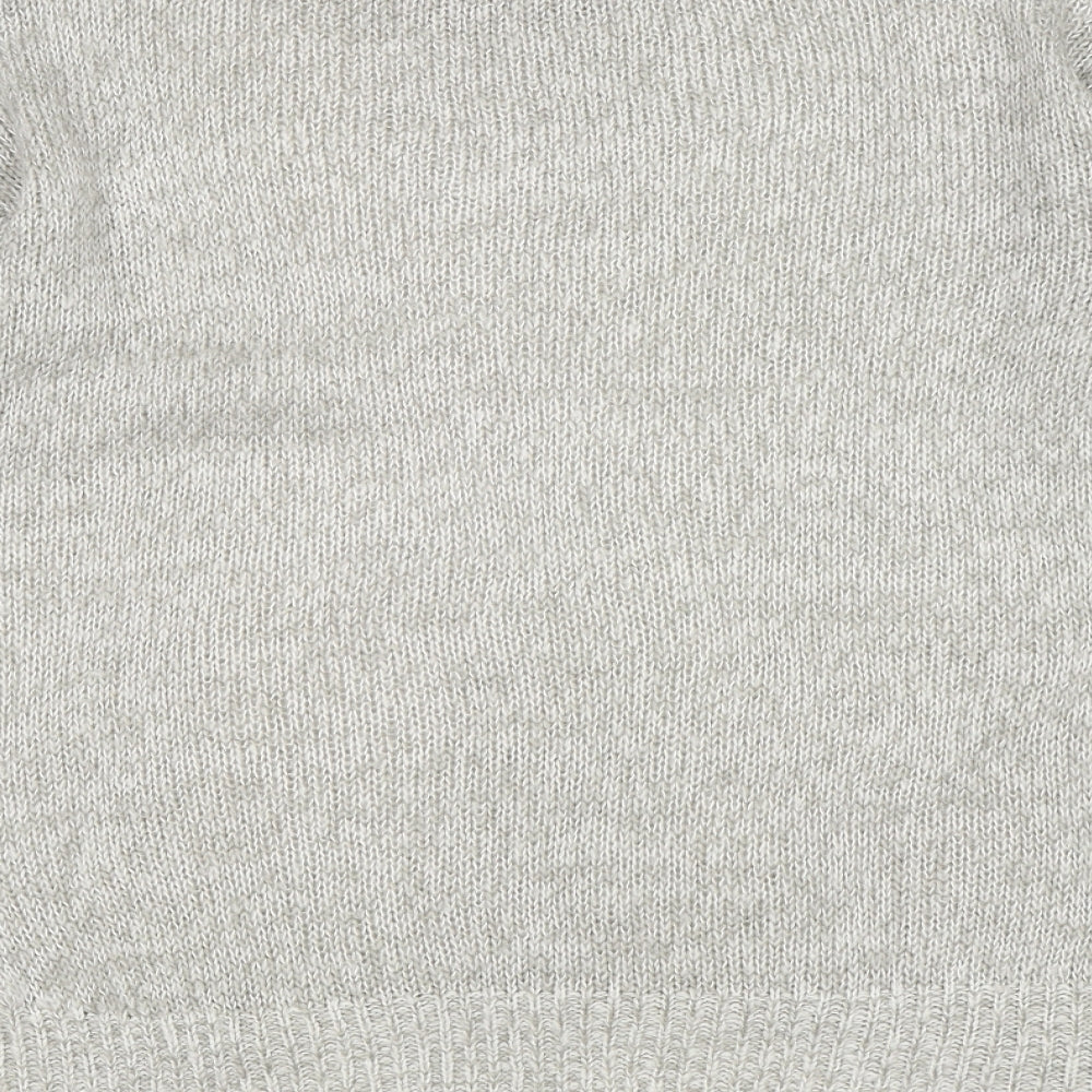 New Look Womens Grey Pullover Jumper Size S