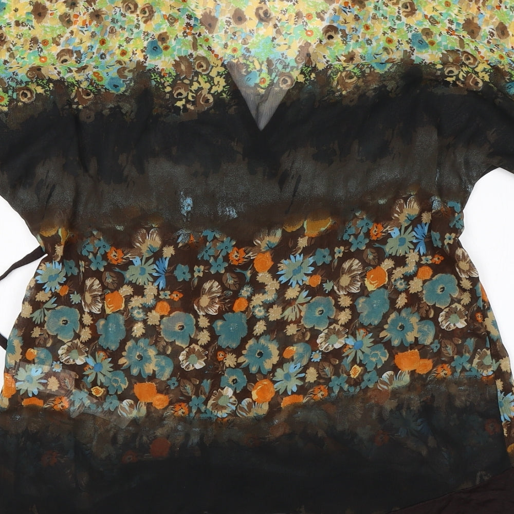Atmosphere Womens Multicoloured Floral Basic Blouse Size 10