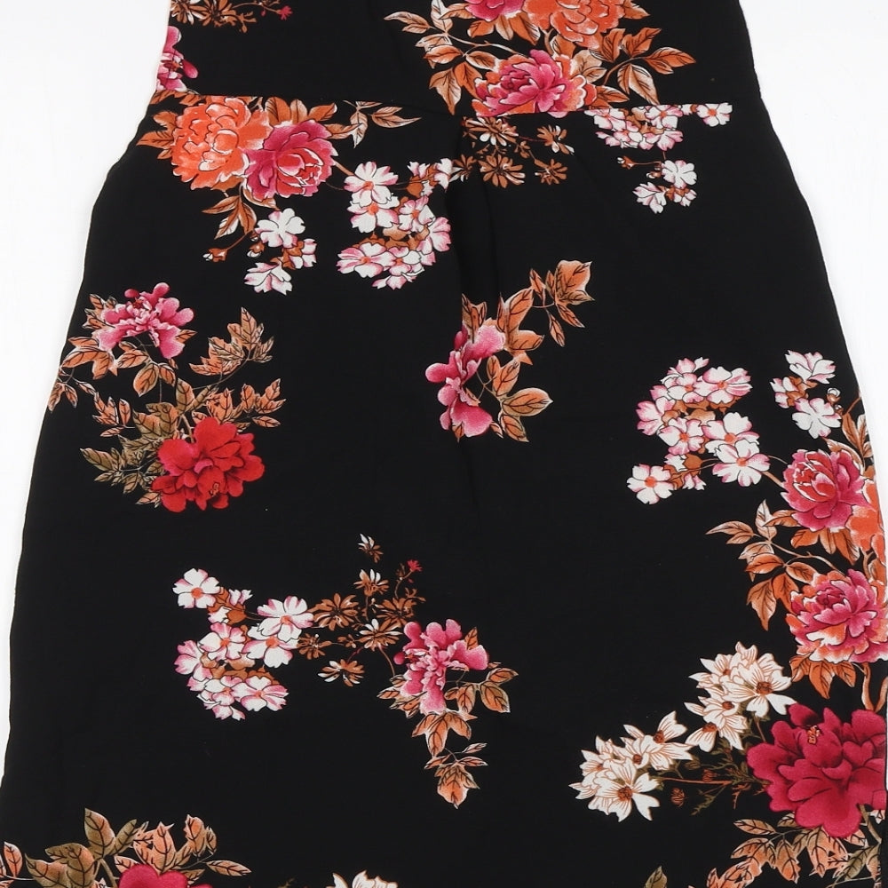 Cameo Rose Womens Multicoloured Floral Basic Blouse Size 8