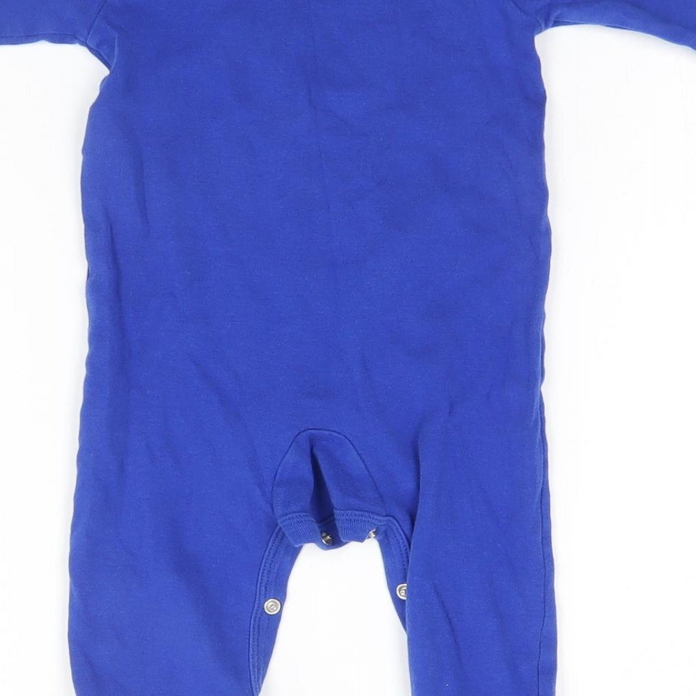 Chelsea Baby Blue Babygrow One-Piece Size 6-9 Months - Football