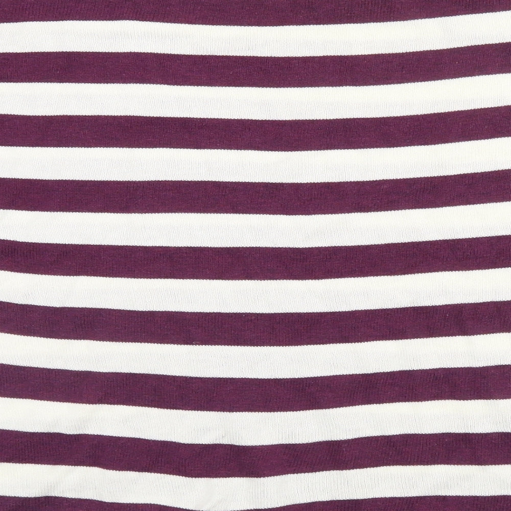 Divided Womens Blue Striped Pullover Jumper Size 8