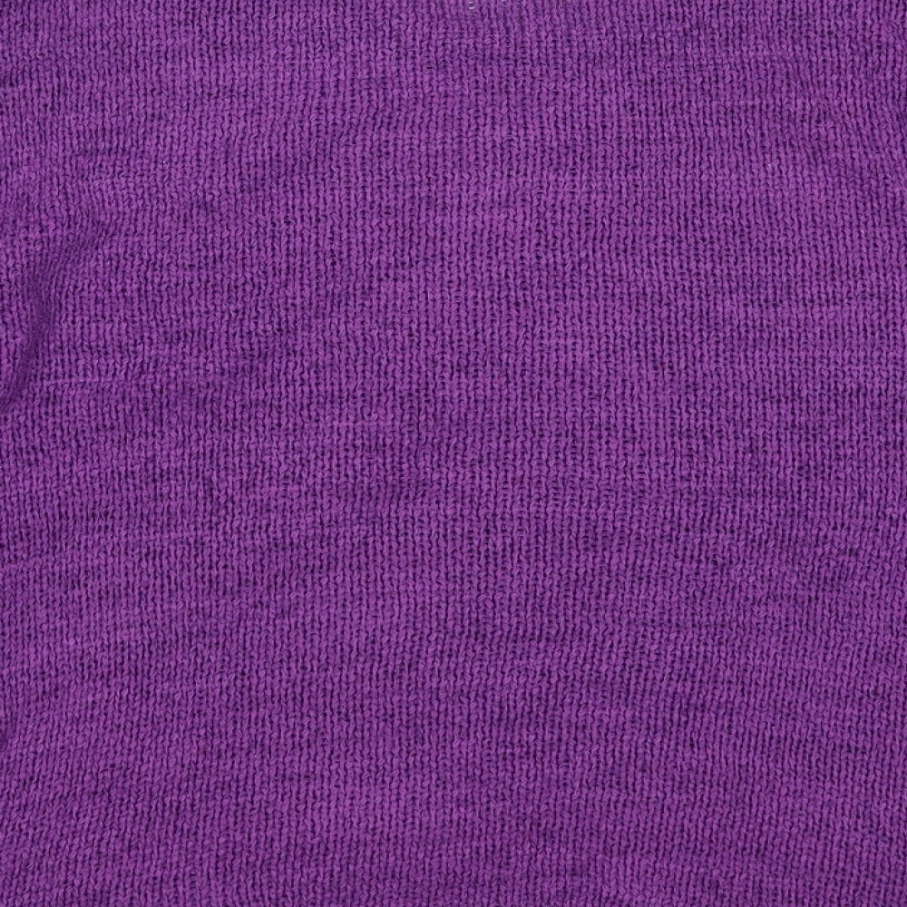 Inspire Collection Womens Purple Pullover Jumper Size M
