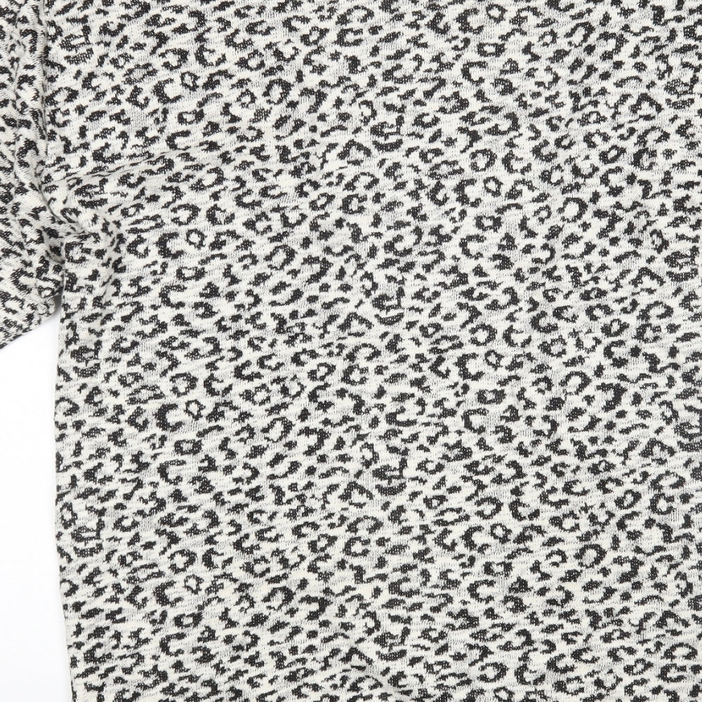 H&M Womens Multicoloured Animal Print Cardigan Jumper Size S