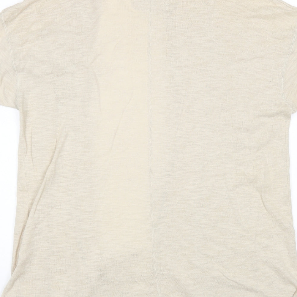 H&M Womens Beige Cardigan Jumper Size M