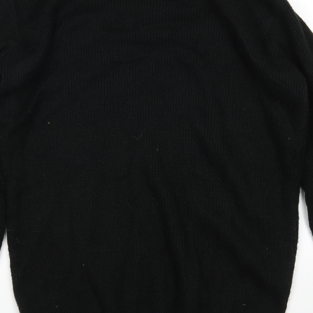 PRETTYLITTLETHING Womens Black Pullover Jumper Size S