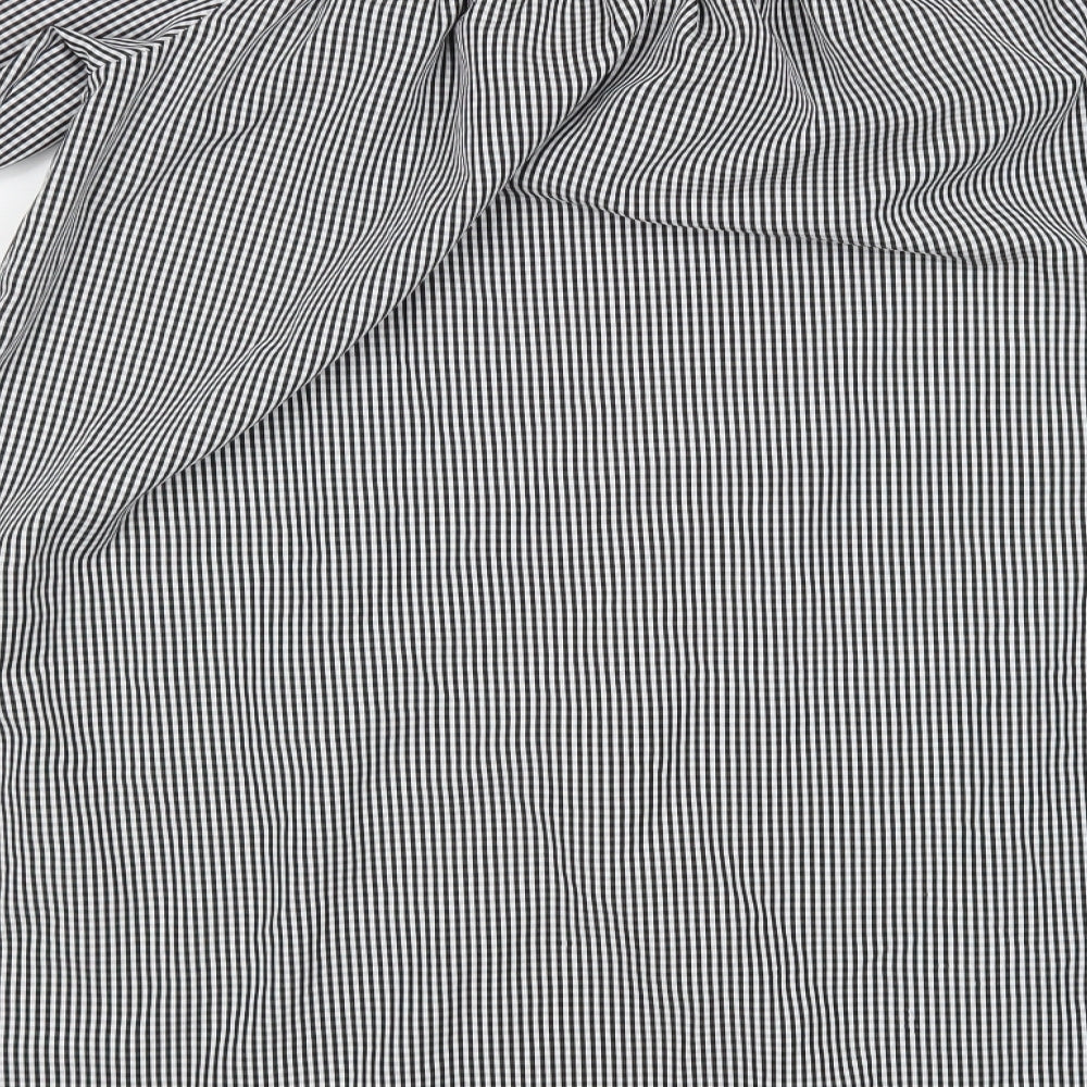 Wi & Co Womens Multicoloured Check Basic Blouse Size M