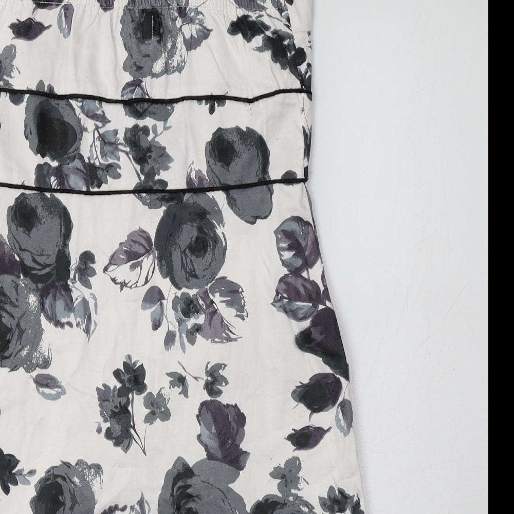 Apricot Womens Grey Floral Bodycon Size S